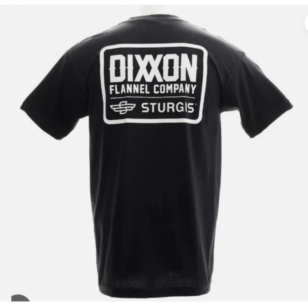 DIXXON Flannel Co Sturgis Badge Black Tee Mens Short Sleeve T Shirt NEW